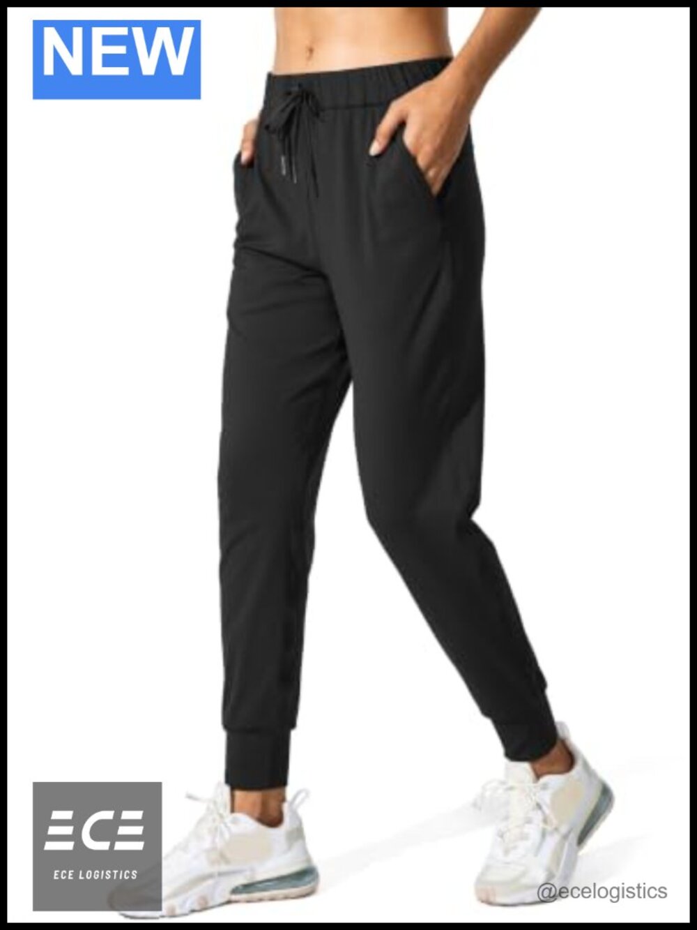 Women's Joggers with Pockets Tapered Fit Sweatpants